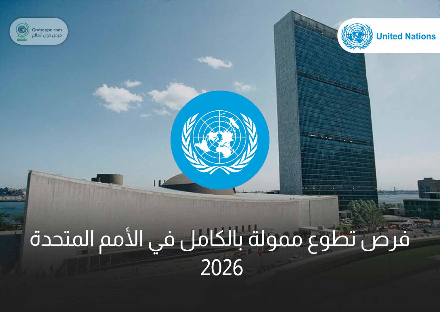 Read more about the article فرص تطوع ممولة بالكامل في الأمم المتحدة